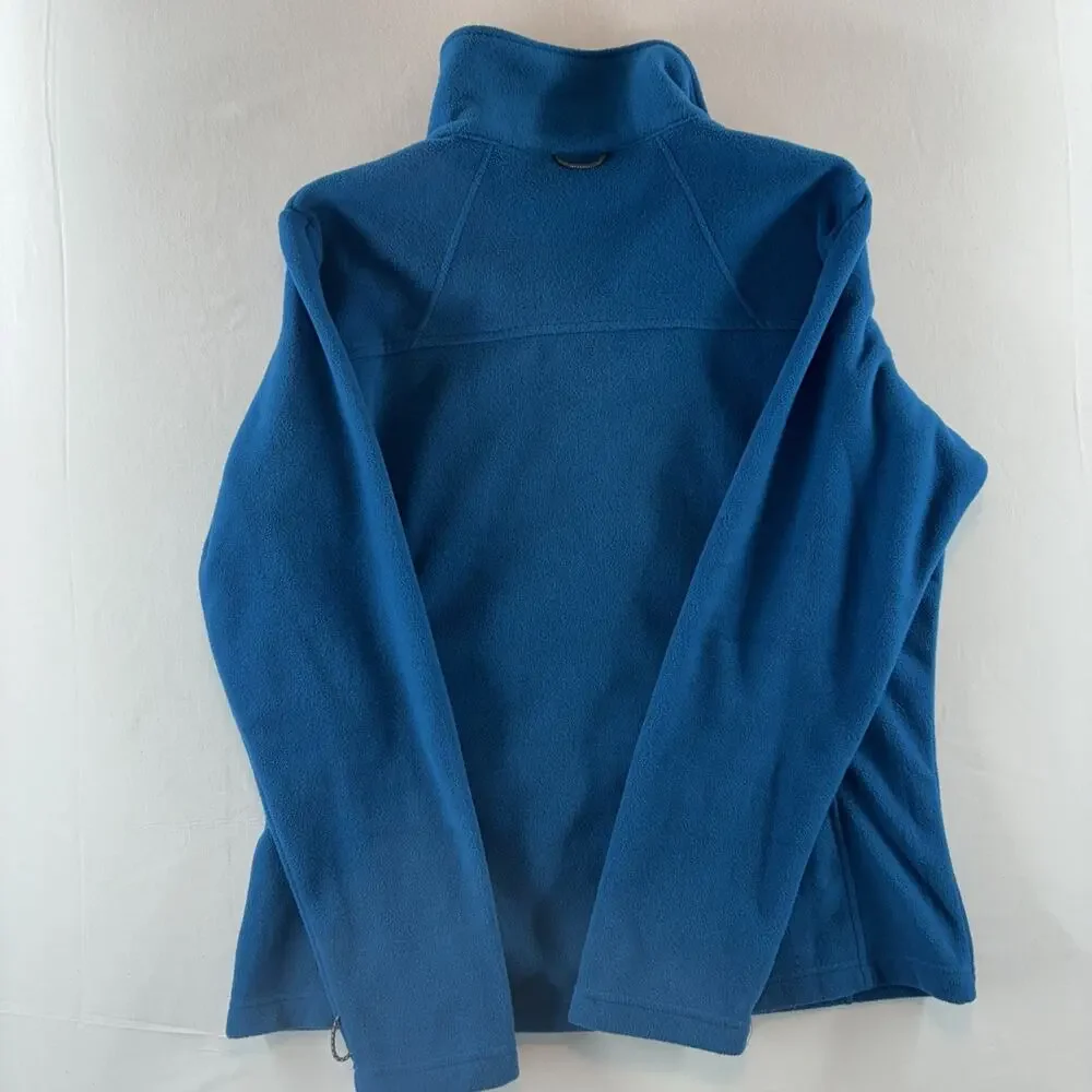 Columbia Men's Blue Full Zip Fleece Jacket Interchange Logo Size Large